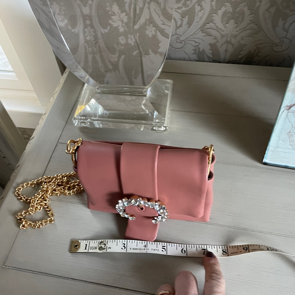 Elegant Pink Chain Strap Bag New tags Tory Burch greer purse crossbody - Picture 3 of 9
